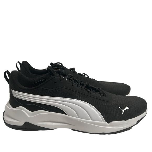 Puma Zip C Sneakers Mens 13 Black Athletic Lightweight Mesh Lace-Up Running NWOB - Picture 4 of 13